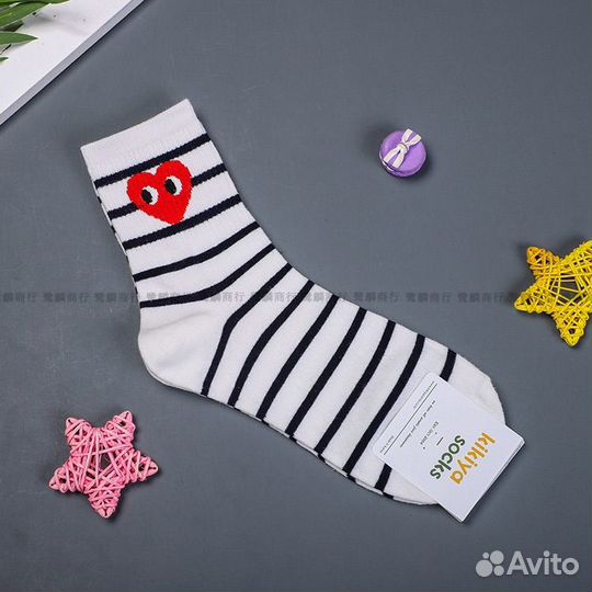Носки с сердечком набор