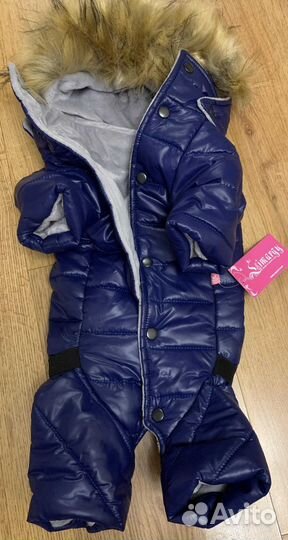 Зимний комбинезон для собак (девочка). Новый