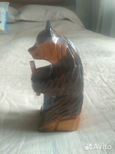 Фигурка деревянная мишка СССР