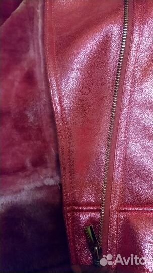 Яркая дублёнка на девочку