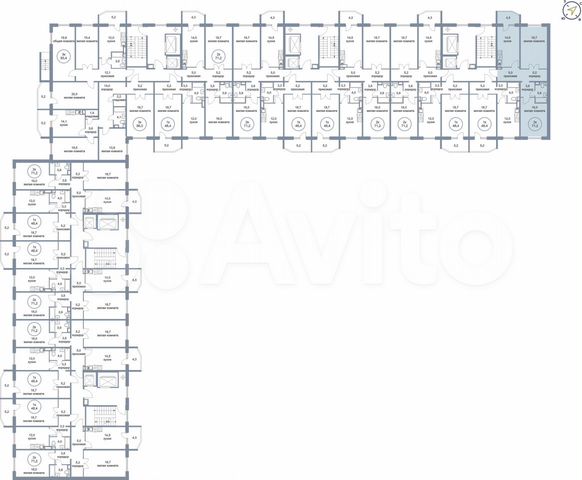 2-к. квартира, 71,2 м², 6/16 эт.