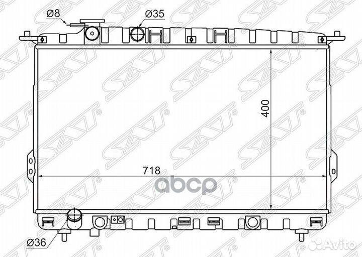 Радиатор Hyundai Sonata 98-13 / Kia Optima 00-0