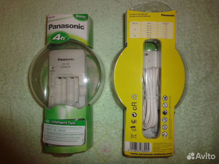 Компактное зарядное устройство Раnаsonic вq-326,но