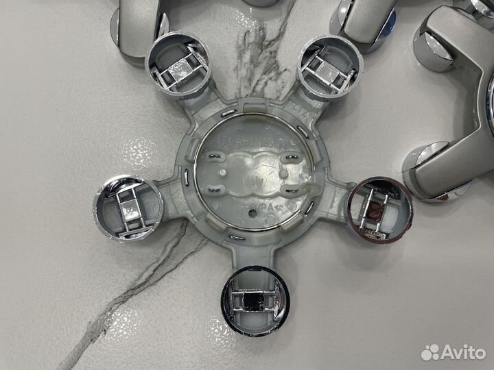 Колпачки в диски Audi 135 мм графитовые краб