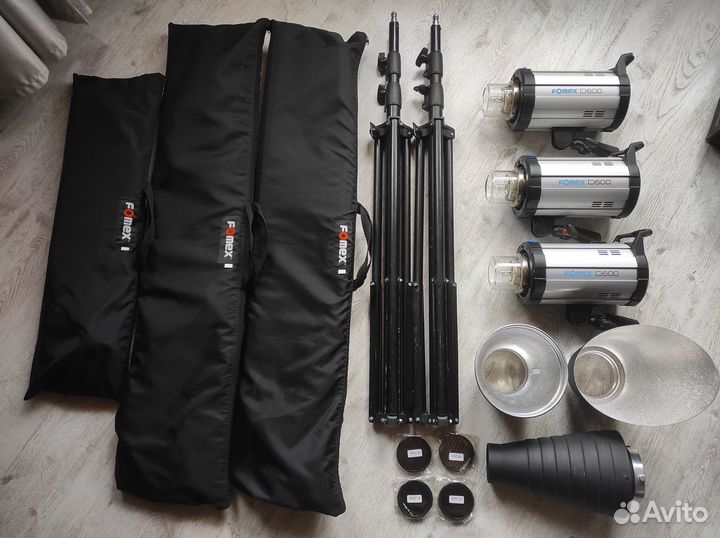 Студийные вспышки Fomex D600 +фото оборудование бу
