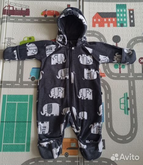 Флисовый комбинезон crockid 68-74