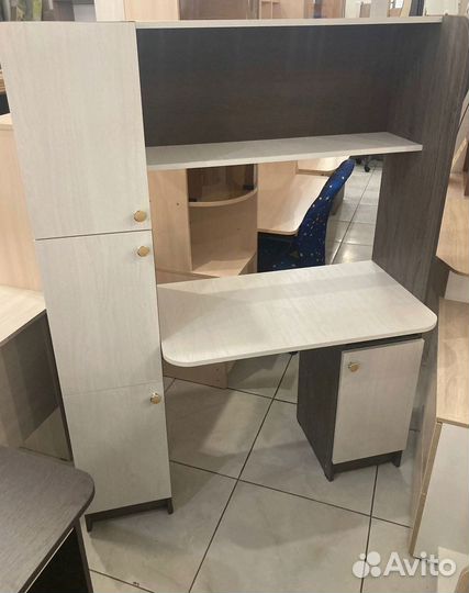 Стол письменный Омега-2 ясень анкор темн/светлый