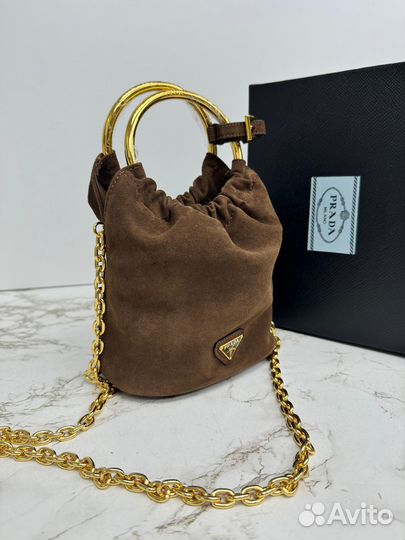 Сумка Prada 16 см замша