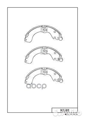 K3382-01 4146.00 колодки барабанные Mazda 626