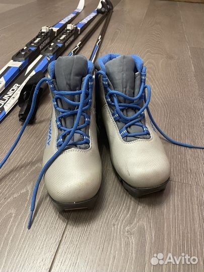 Лыжи nordway 150 см, ботинки 36