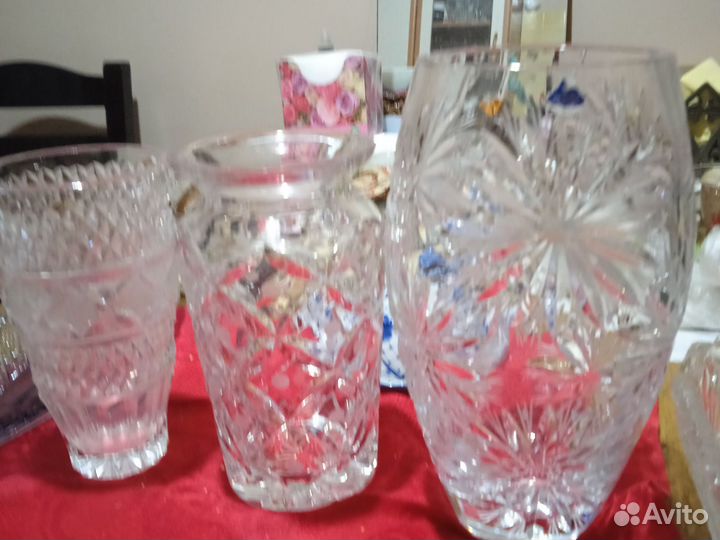 Ваза хрустальная