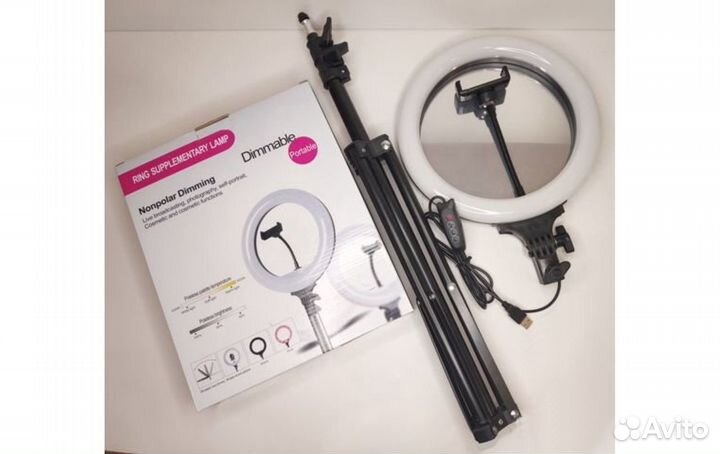 Кольцевая лампа 32 см Super Led + пульт ду