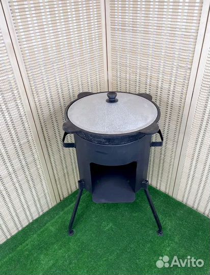 Казан 8 литров с печкой