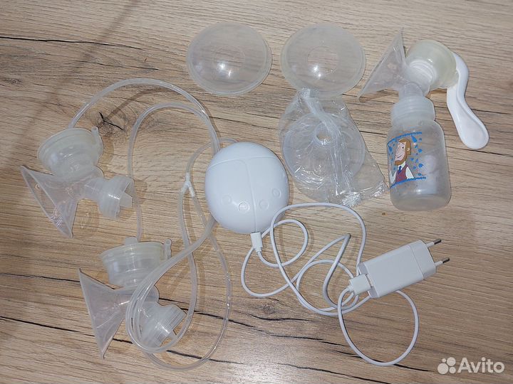 Молокоотсос электрический, ручной, накладки