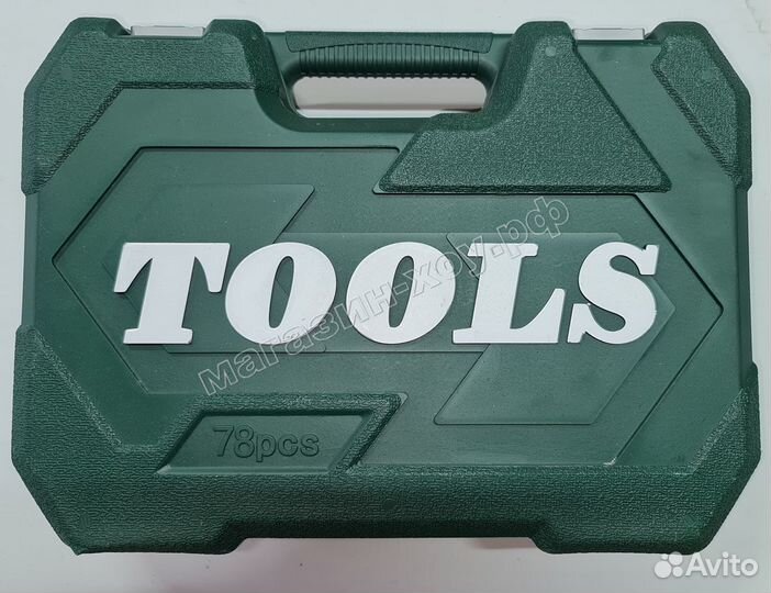Набор инструментов, набор ключей, головок 78 шт