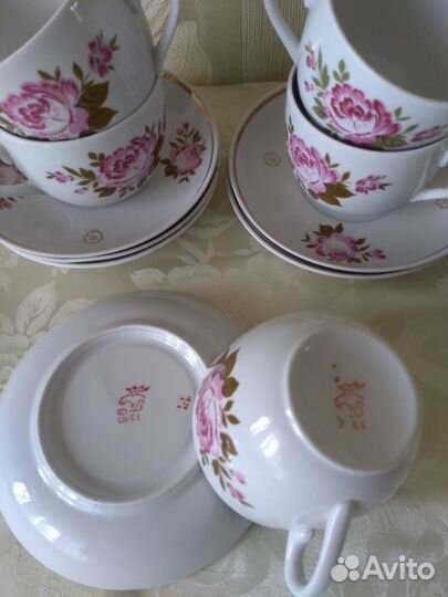 Чайный сервиз ссср.Дулево. 2