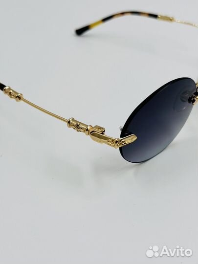 Солнцезащитные очки chrome hearts Pills II gold