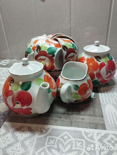 Чайный сервиз, Песочное, 1972г