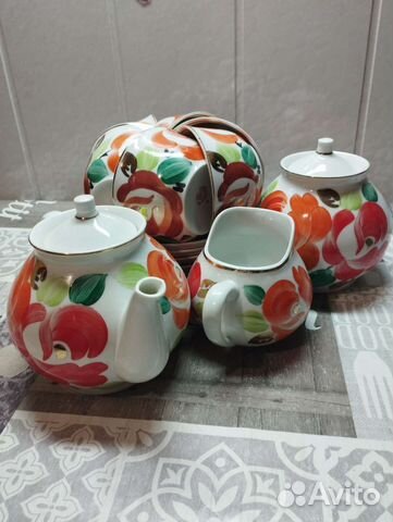 Чайный сервиз, Песочное, 1972г