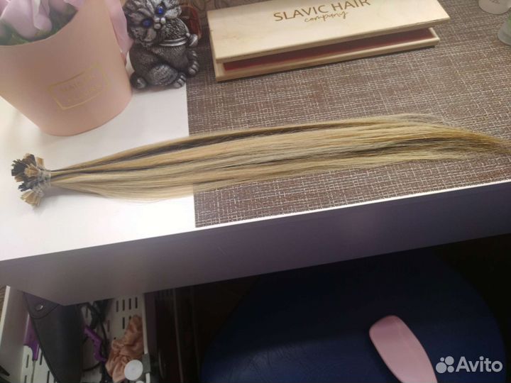 Волосы для наращивания славянка 50 см