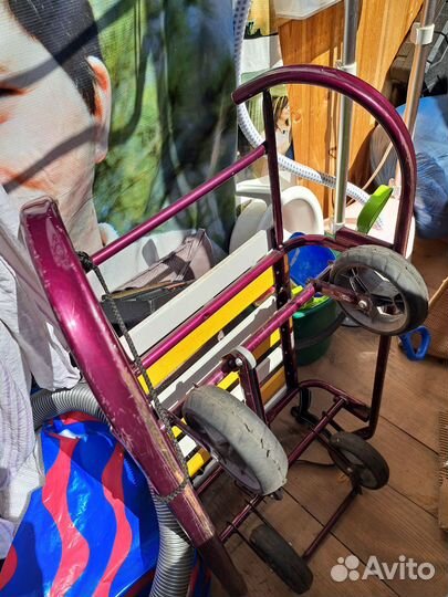 Сани детские с большими колесами