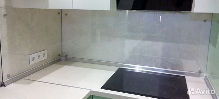 Кухонный фартук экран из прозрачного пластика