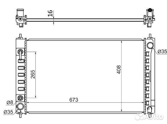 Радиатор двигателя Nissan Teana J32 QR25DE