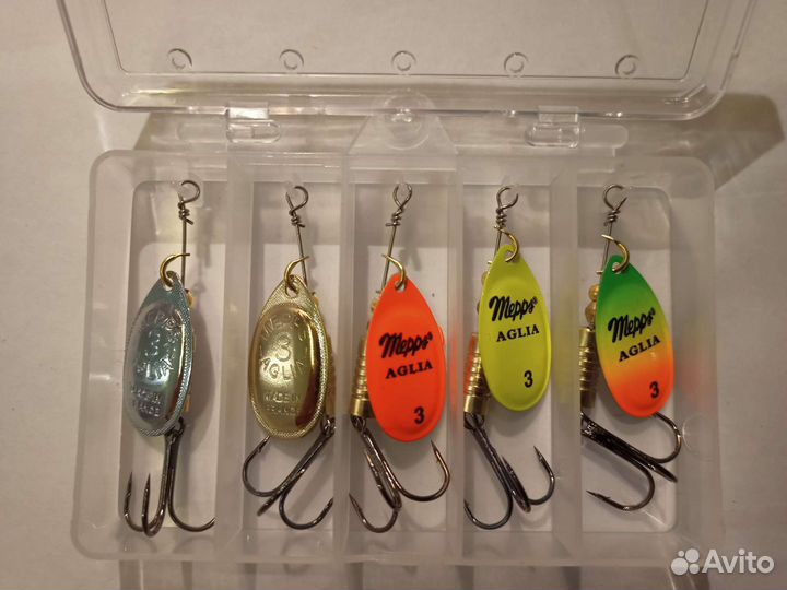 Блесна вертушки mepps номер 3 набор 5 шт