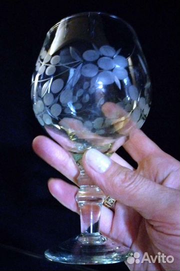 Фужеры стекло СССР 6 шт. лзхс 70-е