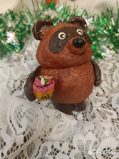 Ватные елочные игрушки#винни пух# герои сказок