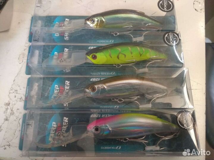 Воблеры Tsuribito Deep Shaker 120F, Deep Crank 90F