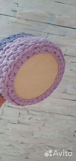 Вязанные корзины