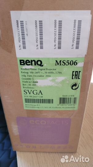 Видеопроектор BenQ MS506