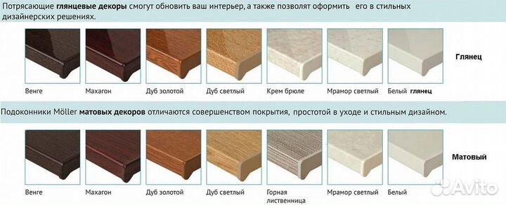 Подоконник меллер, Moeller Германия