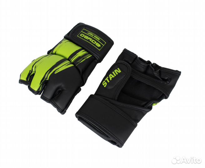 Перчатки для мма BoyBo Stain зеленые (M)