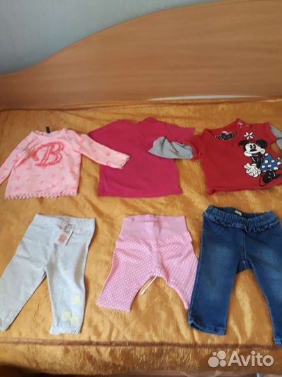 Одежда для девочки пакетом от 3мес до1-года