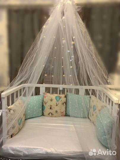 Приставная кроватка трансформер