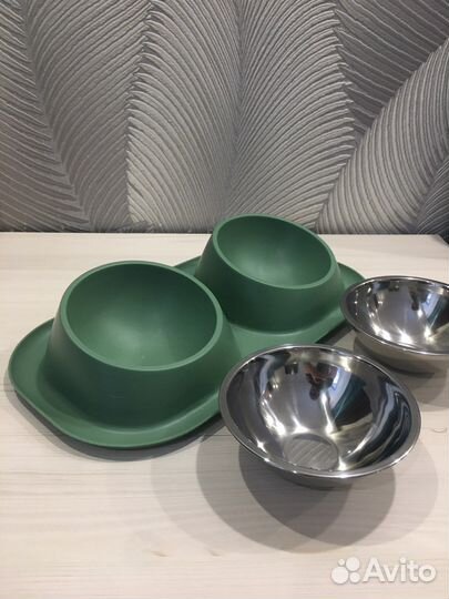 Миска для кошки кота двойная