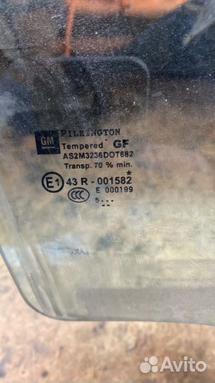 Стекло двери задней правой Opel Astra H / Family 2