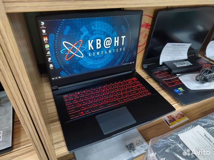 Игровой ноутбук MSI I7 9750H 16gb 512gb GTX1650