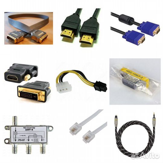 Аудио- и видео- кабели и переходники