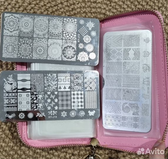 Набор пластин для стемпинга с органайзером