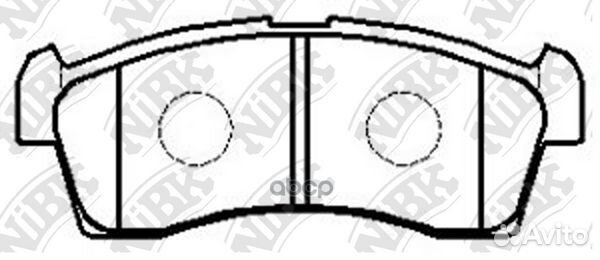 Колодки торм. пер. nissan Moco MG21S 03-06, MG22S
