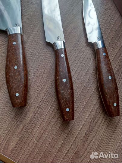 Набор кухонных ножей с подставкой (х12мф ков)