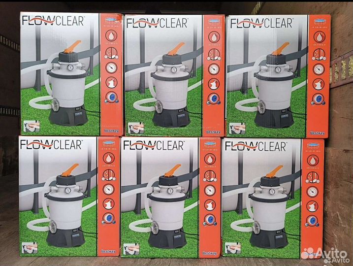 Песочный фильтр для бассейна 3028л/ч разные