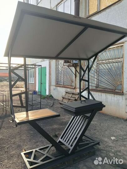 Мангал. Мангал с крышей