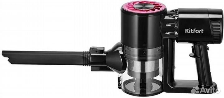 Пылесос KitFort KT-5291, 300Вт, черный/розовый