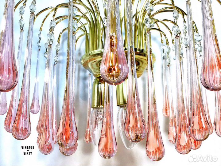 Люстра orion капля муранское стекло Австрия 90-е г