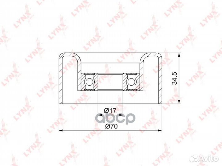 Ролик натяжной приводного ремня PB5130 lynxauto