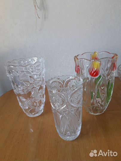 Хрустальные вазы СССР и Чехия